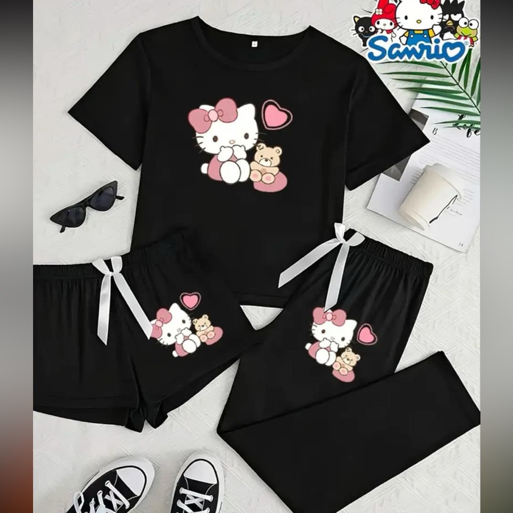 Hello kitty 3 piece pajama set